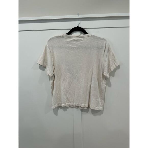 Re/Done Logo Crop Tshirt Size L - Picture 2 of 3